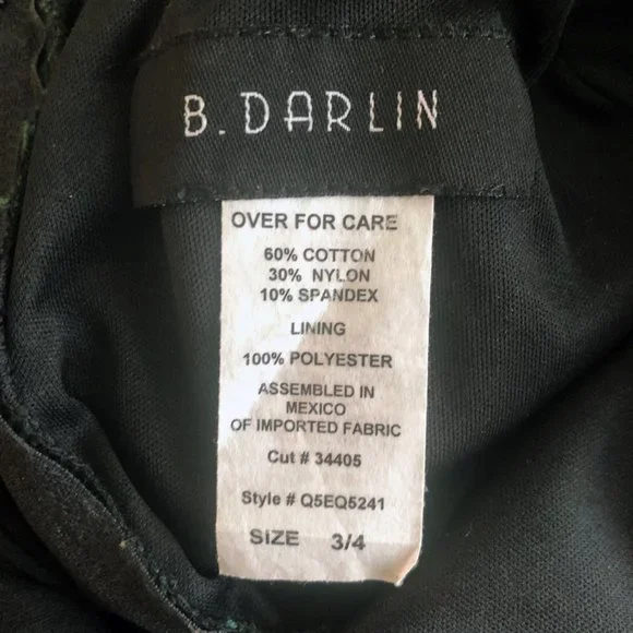 Olive Green Lace Mid-Sleeve Dress | Size 3-4 (US Small) - Picture 12 of 14